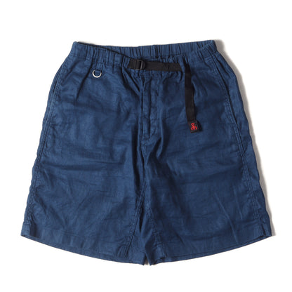×GRAMICCI ストレッチ インディゴ リネン イージーショーツ