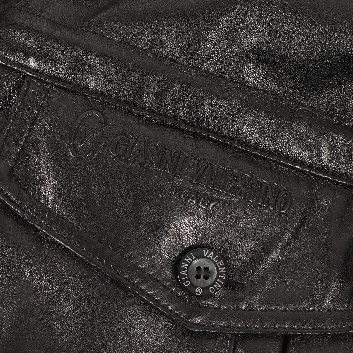 90s シープスキンレザー コート