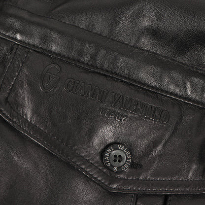 90s シープスキンレザー コート