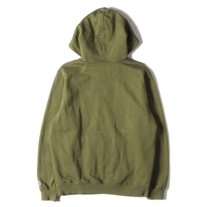 18AW ×Champion ビッグラベル スウェットパーカー(Label Hooded Sweatshirt)