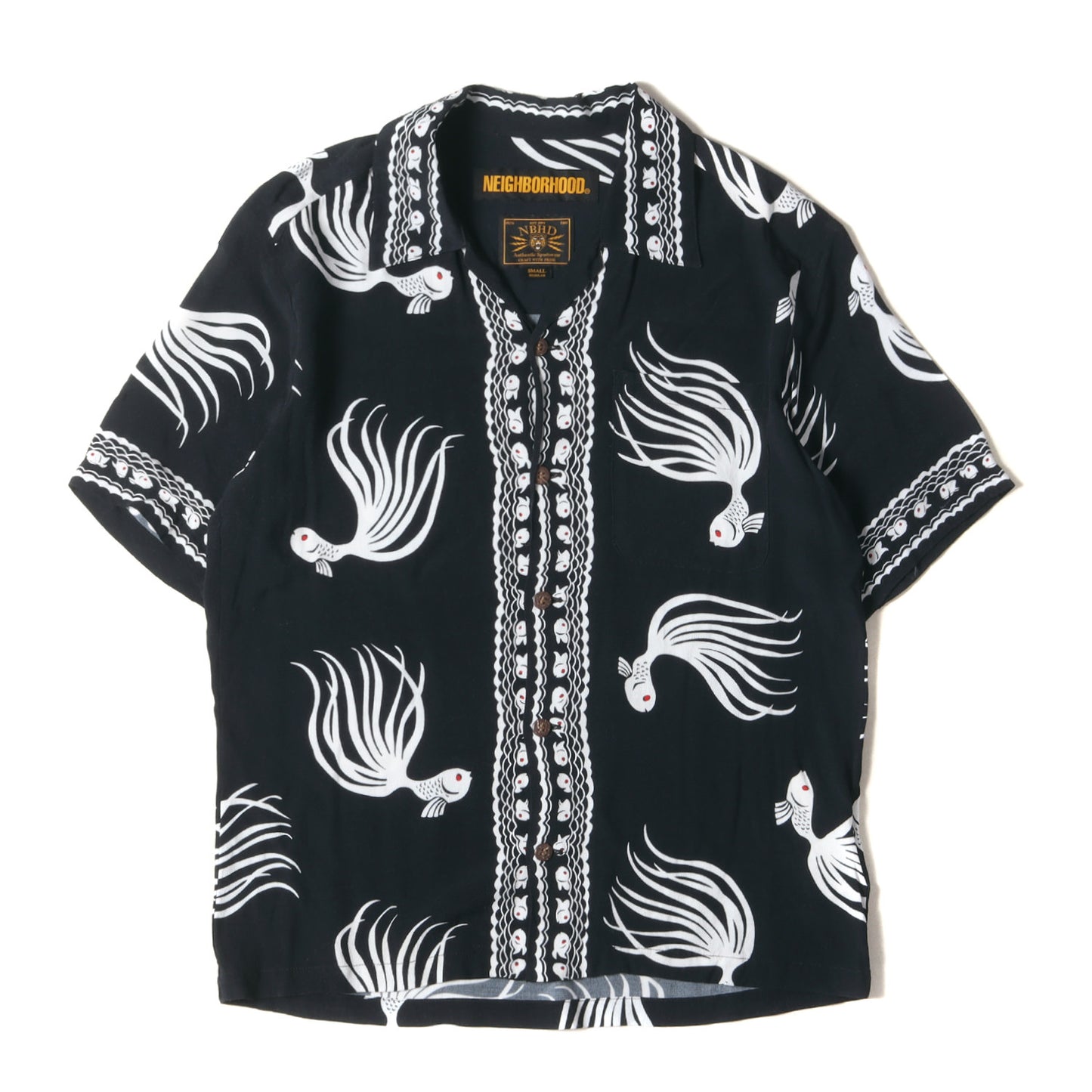 フィッシュ柄 レーヨン アロハシャツ(OTHA FISH ALOHA / LY-SHIRT . SS)
