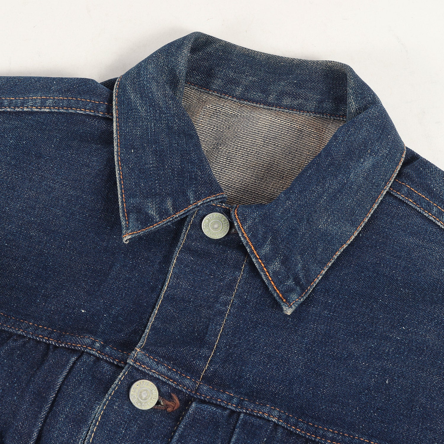 Levi's / vintage (ヴィンテージ リーバイス) 50s ハギ付き 革パッチ 507XX 2nd デニムジャケット / Gジャン(濃紺)  - ブランド古着の通販・買取 | BEEGLE by Boo-Bee