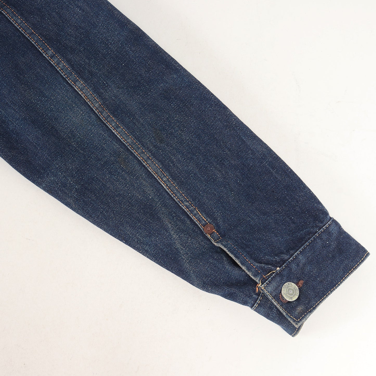 50s ハギ付き 革パッチ 507XX 2nd デニムジャケット / Gジャン(濃紺)