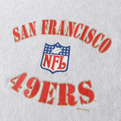 90s 刺繍タグ NFL サンフランシスコ・49ers リバースウィーブ スウェット(USA製 / 3段プリント)
