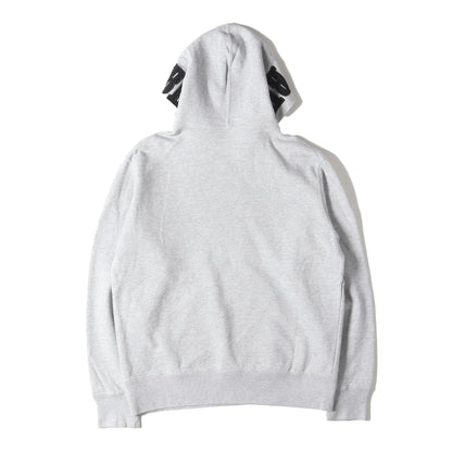 フード アップリケロゴ スウェット パーカー(Mirrored Logo Hooded Sweatshirt)