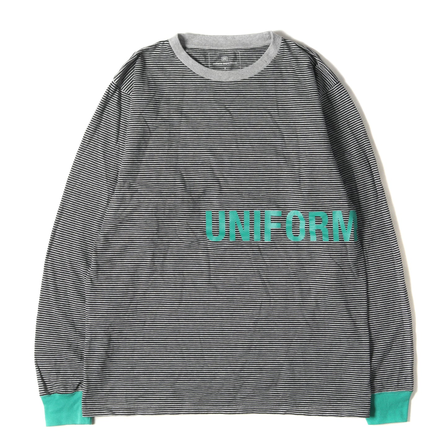 22SS ブランドロゴ ボーダー ロングスリーブ Tシャツ(L/S TRIM COLOR BORDER TEE)