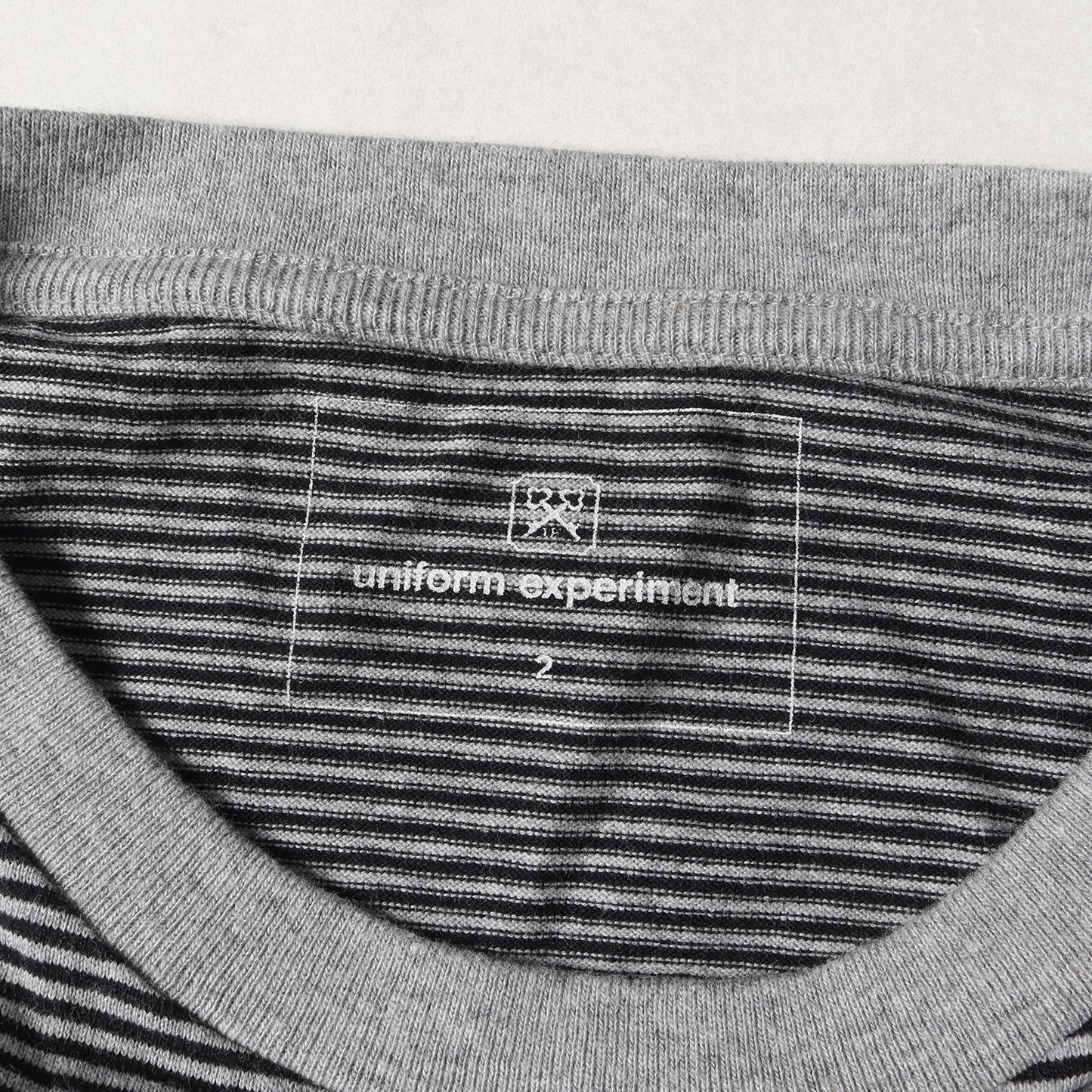 22SS ブランドロゴ ボーダー ロングスリーブ Tシャツ(L/S TRIM COLOR BORDER TEE)