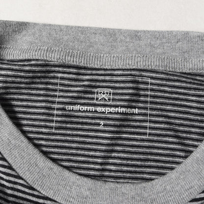22SS ブランドロゴ ボーダー ロングスリーブ Tシャツ(L/S TRIM COLOR BORDER TEE)