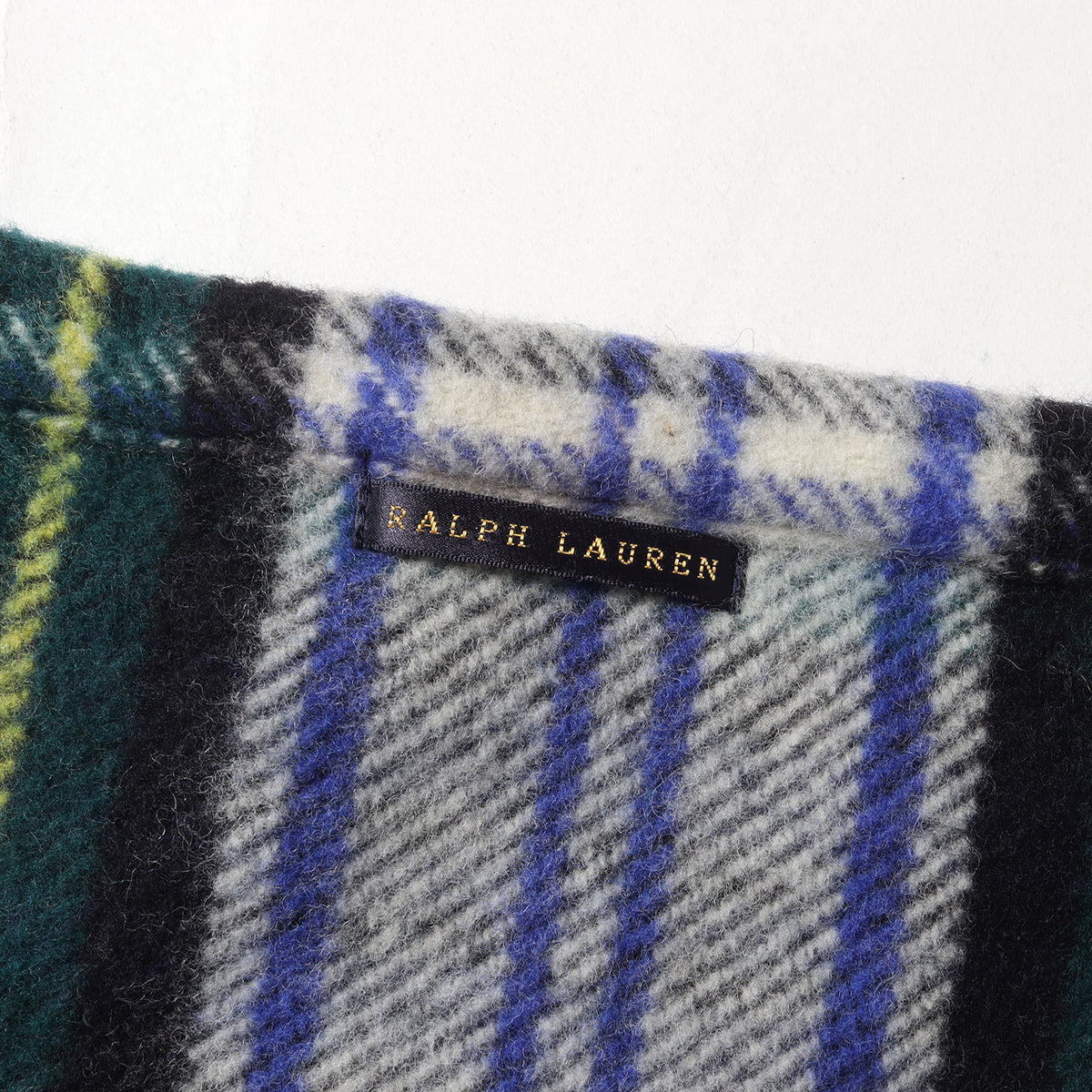 RALPH LAUREN (ラルフローレン) 大判 タータンチェック ウール 