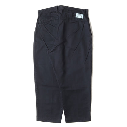 20SS 1タック ワイド T/Cツイル アンクルカット チノパンツ(TUCK / CE-PT)