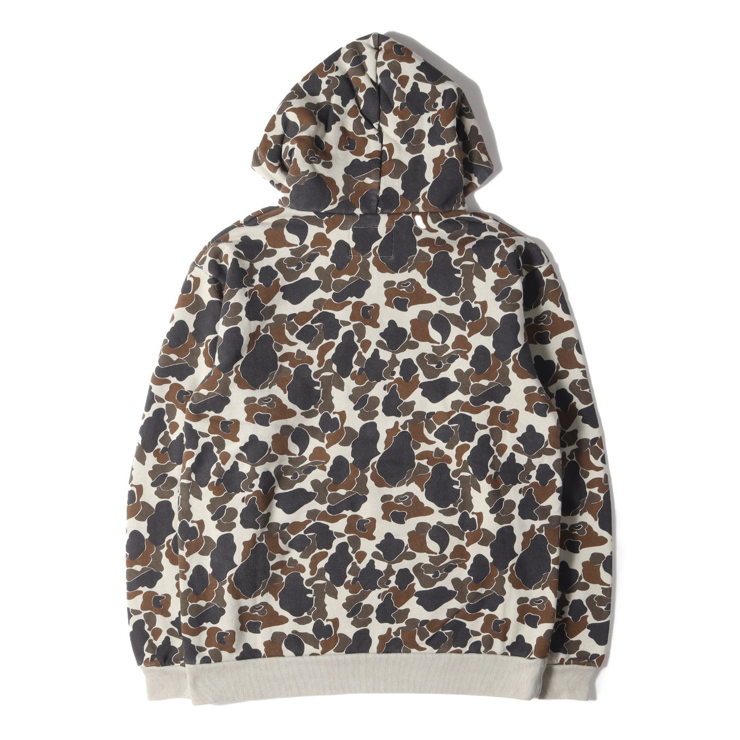 18AW ブランドロゴ ハンティングカモ柄 スウェットパーカー(DESIGN HOODED COLLEGE)