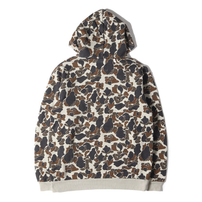 18AW ブランドロゴ ハンティングカモ柄 スウェットパーカー(DESIGN HOODED COLLEGE)
