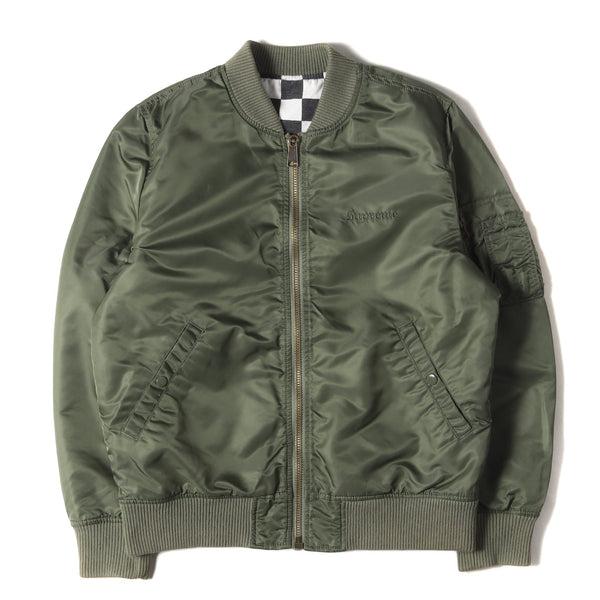 Supreme (シュプリーム) 16SS リバーシブル チェッカー MA-1 
