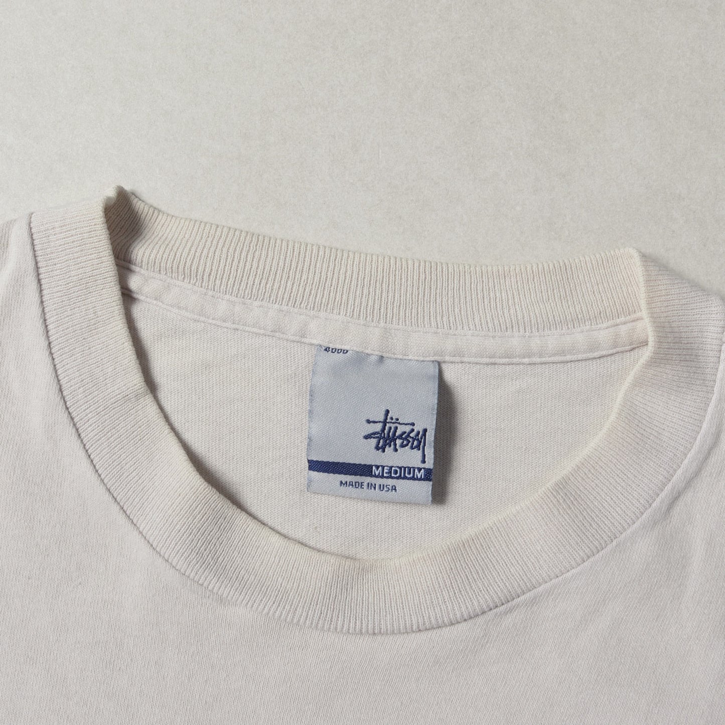 90s OLD STUSSY ライン グラフィック Tシャツ(USA製)