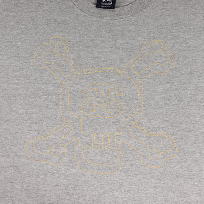 90s OLD STUSSY 紺タグ クロスボーンスカル Tシャツ(USA製)