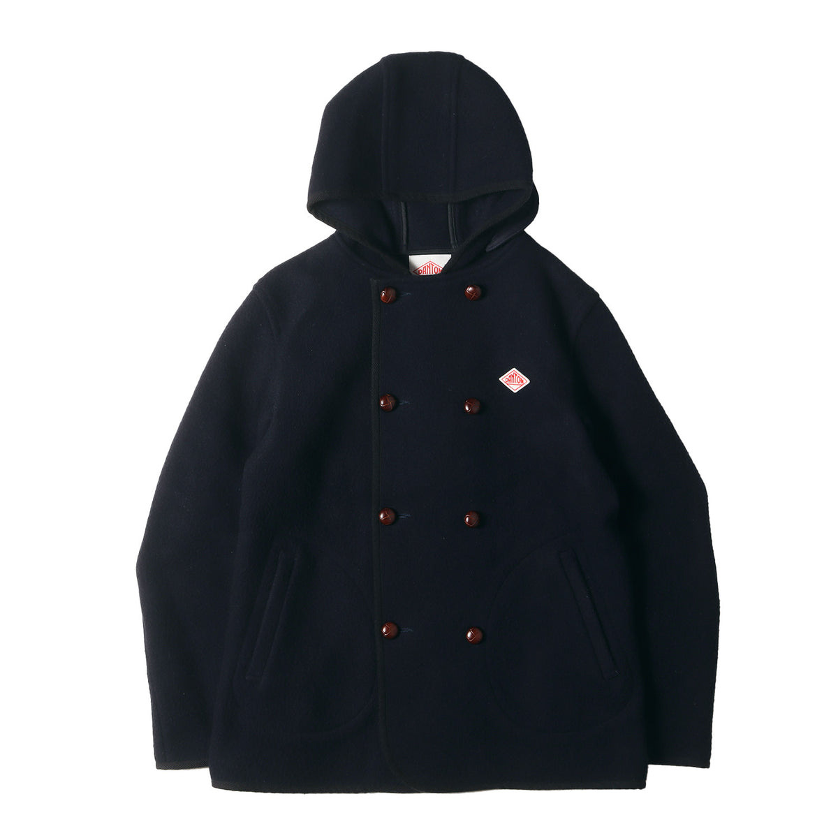DANTON (ダントン) ウールモッサ フード ダブルボタン ジャケット 
