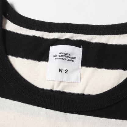 ロゴプリント ボーダー ポケット Tシャツ(S/S BORDER T EARNIE)