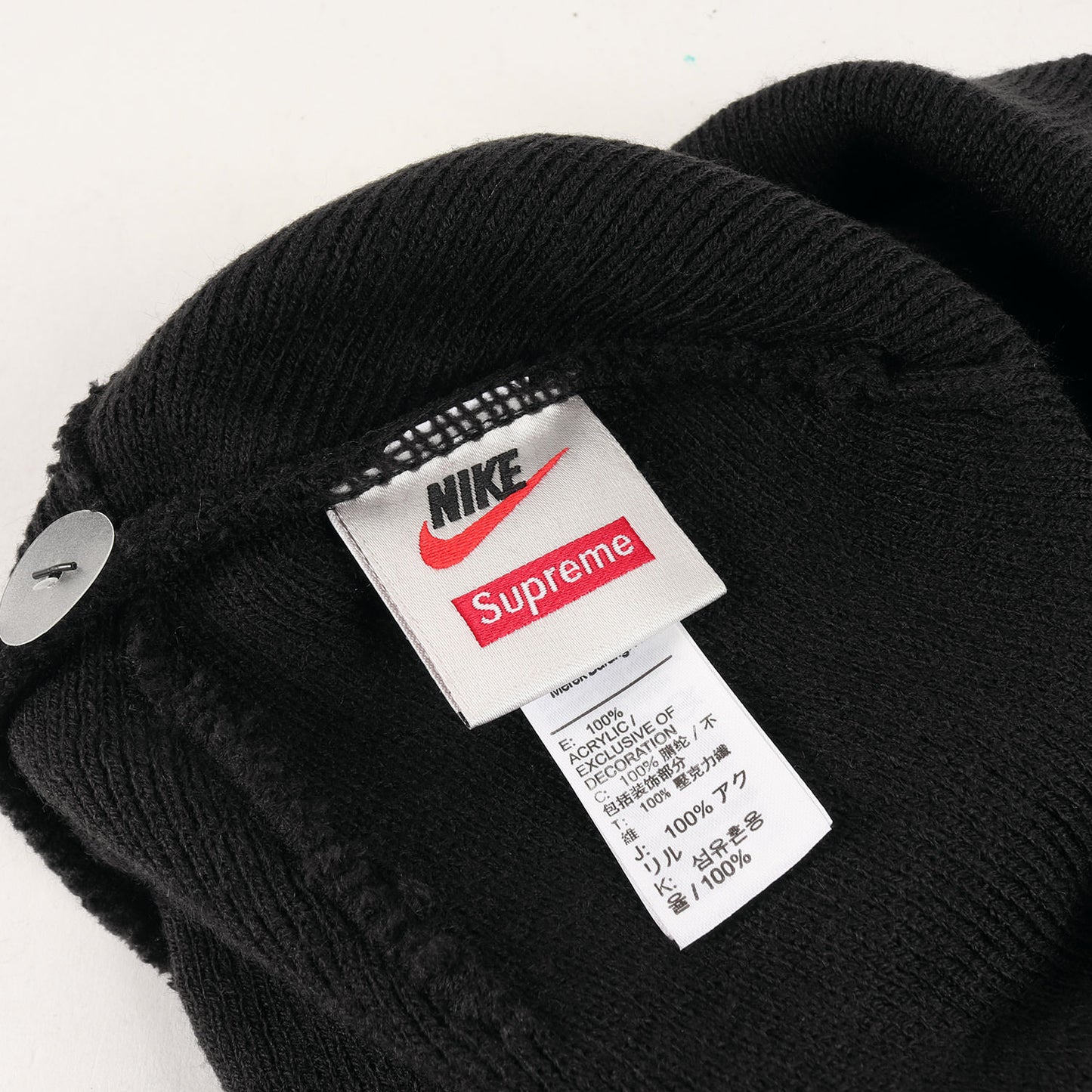 21SS ×NIKE スネーク柄 スウッシュ ニット ビーニー(Snakeskin Beanie)