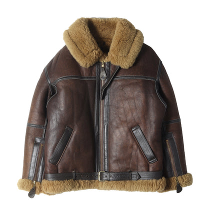 SPORT MAX Max Mara ふりかかる ムートン ショートジャケット 本革 ラム