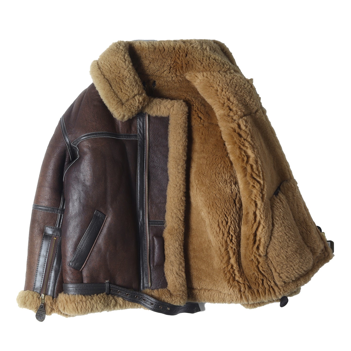 The Virgnia リアルムートンコート ムートンジャケット（大きいサイズ  