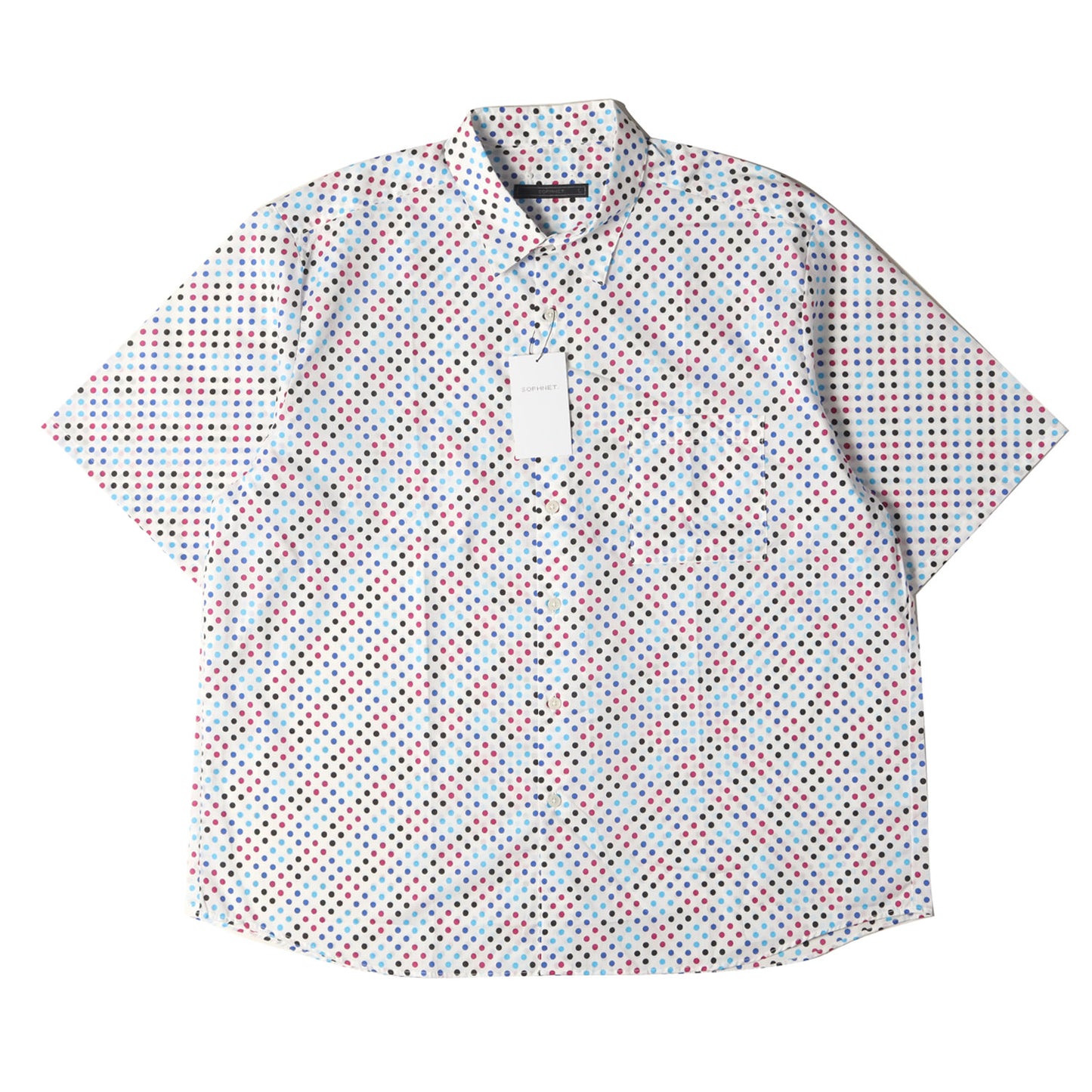 23SS ドット柄 バギーフィット 半袖シャツ(PATTERN S/S BAGGY SHIRT)