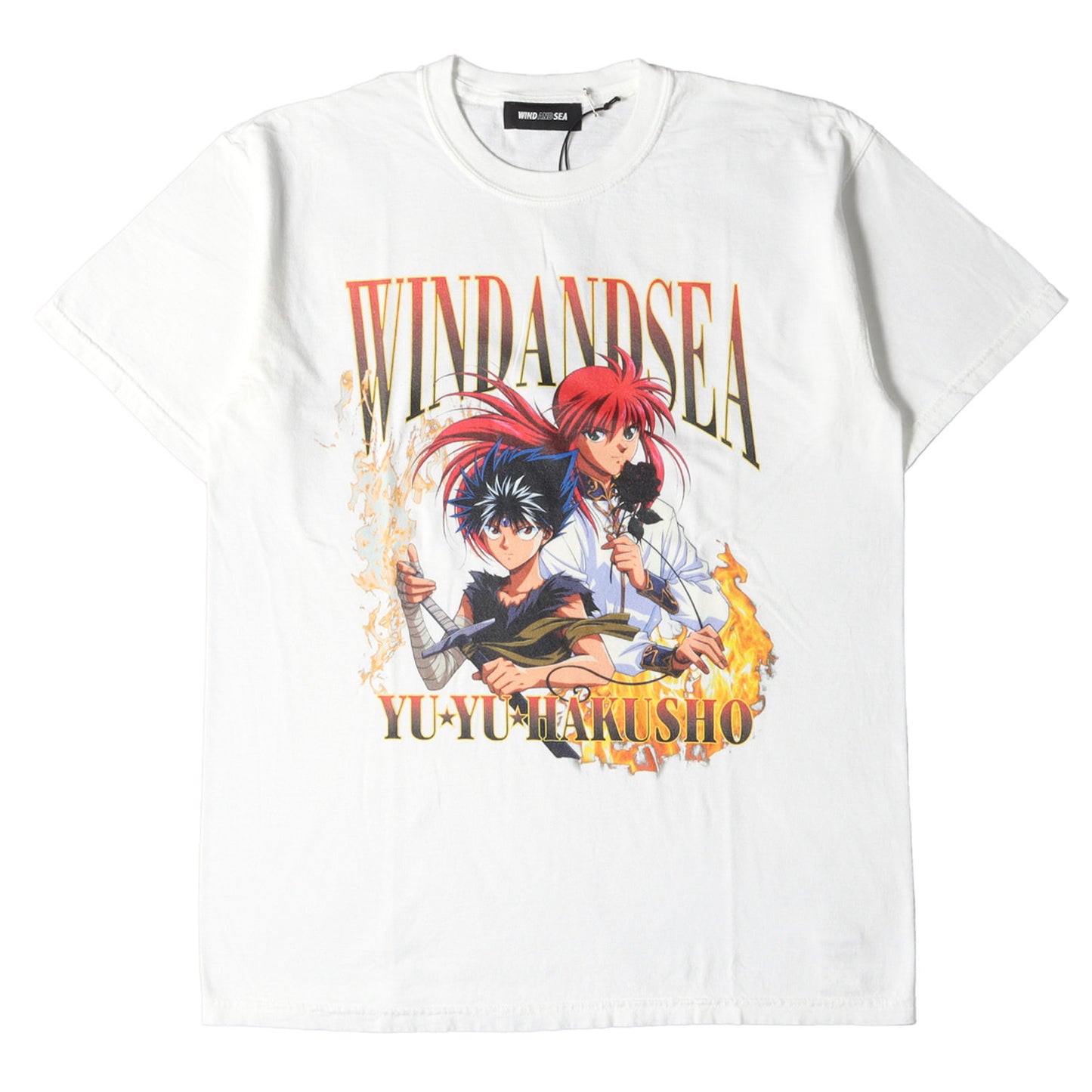 22SS ×幽遊白書 ウォッシュ加工 飛影&蔵馬 Tシャツ(HIEI & KURAMA S/S)