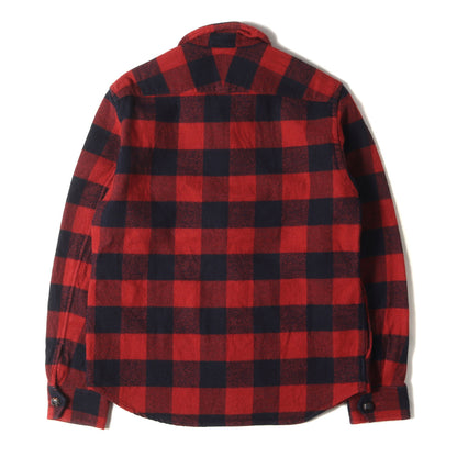 コットン/ウール バッファローチェック シャツジャケット(COTTON WOOL BUFFALO CHECK SHIRTS)