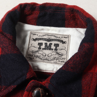 コットン/ウール バッファローチェック シャツジャケット(COTTON WOOL BUFFALO CHECK SHIRTS)