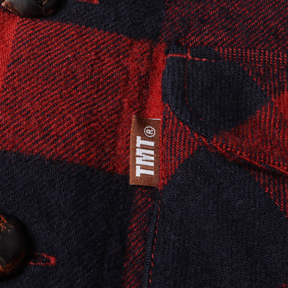 コットン/ウール バッファローチェック シャツジャケット(COTTON WOOL BUFFALO CHECK SHIRTS)