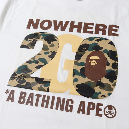 NOWHERE 20周年記念 ×mastermind JAPAN 猿迷彩 ナンバリングロゴ Tシャツ
