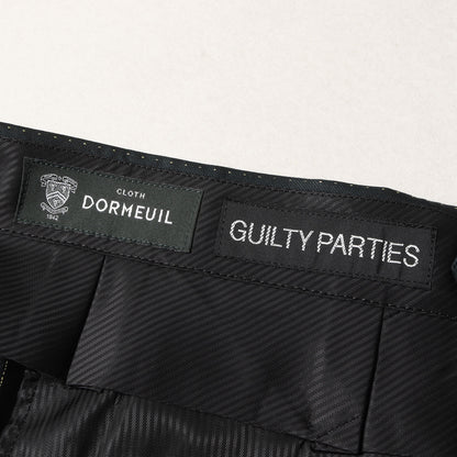 23SS ×DORMEUIL ラメ ストライプ プリーツ スラックスパンツ(GLITTER STRIPED PLEATED TROUSERS)