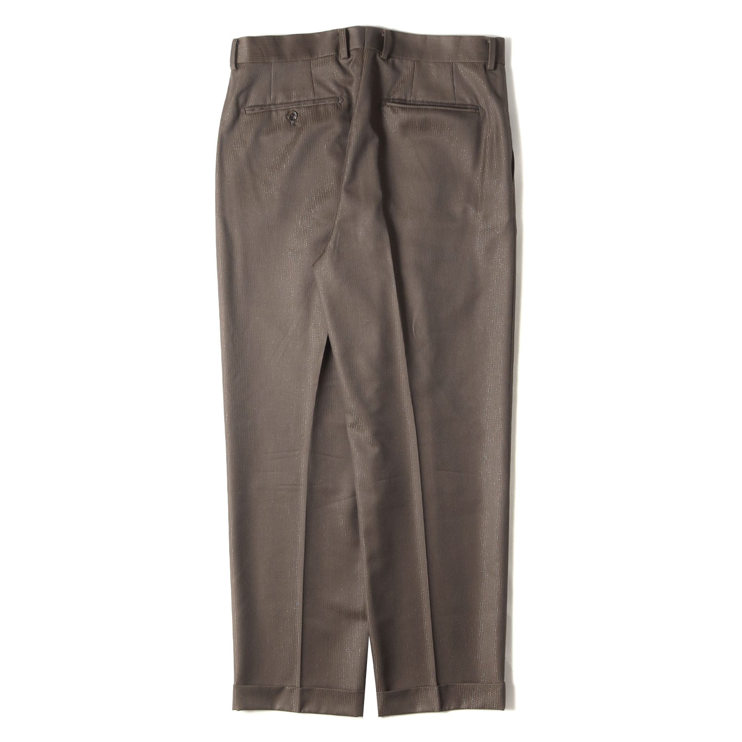 WACKO MARIA (ワコマリア) 22AW ×DORMEUIL ラメ ストライプ プリーツ スラックスパンツ(GLITTER STRIPED  PLEATED TROUSERS) - ブランド古着の通販・買取 | BEEGLE by Boo-Bee