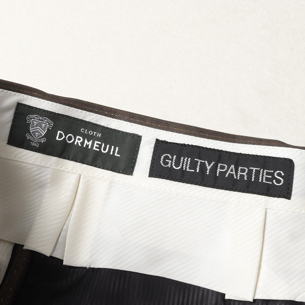 GUILTY PARTIES ブラウンストライプ スラックス L 中古・古着通販 