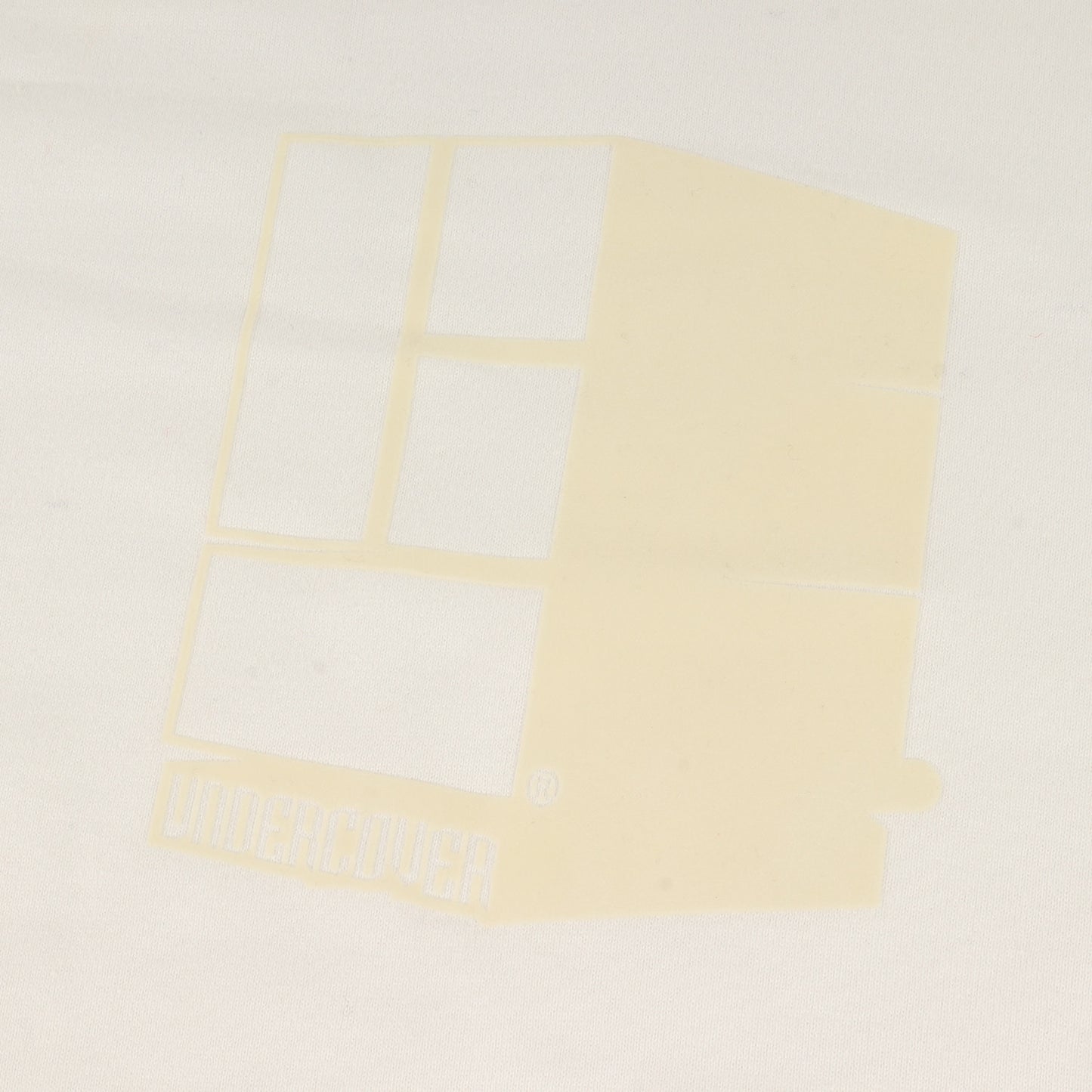 00s MELTING POT期 フロッキープリント Uロゴ Tシャツ(デッドストック)