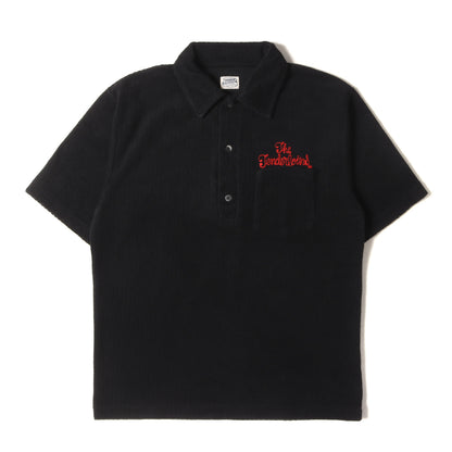 チェーン刺繍ロゴ パイル ポロシャツ(T-PILE POLO)