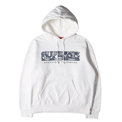 21SS デニムパッチロゴ スウェットパーカー(Denim Logo Hooded Sweatshirt)
