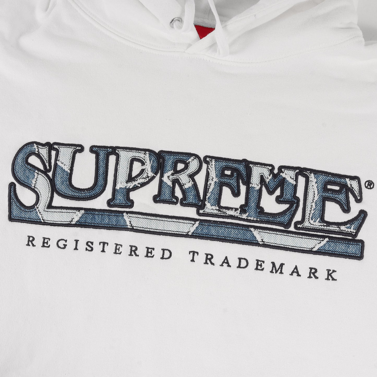 21SS デニムパッチロゴ スウェットパーカー(Denim Logo Hooded Sweatshirt)