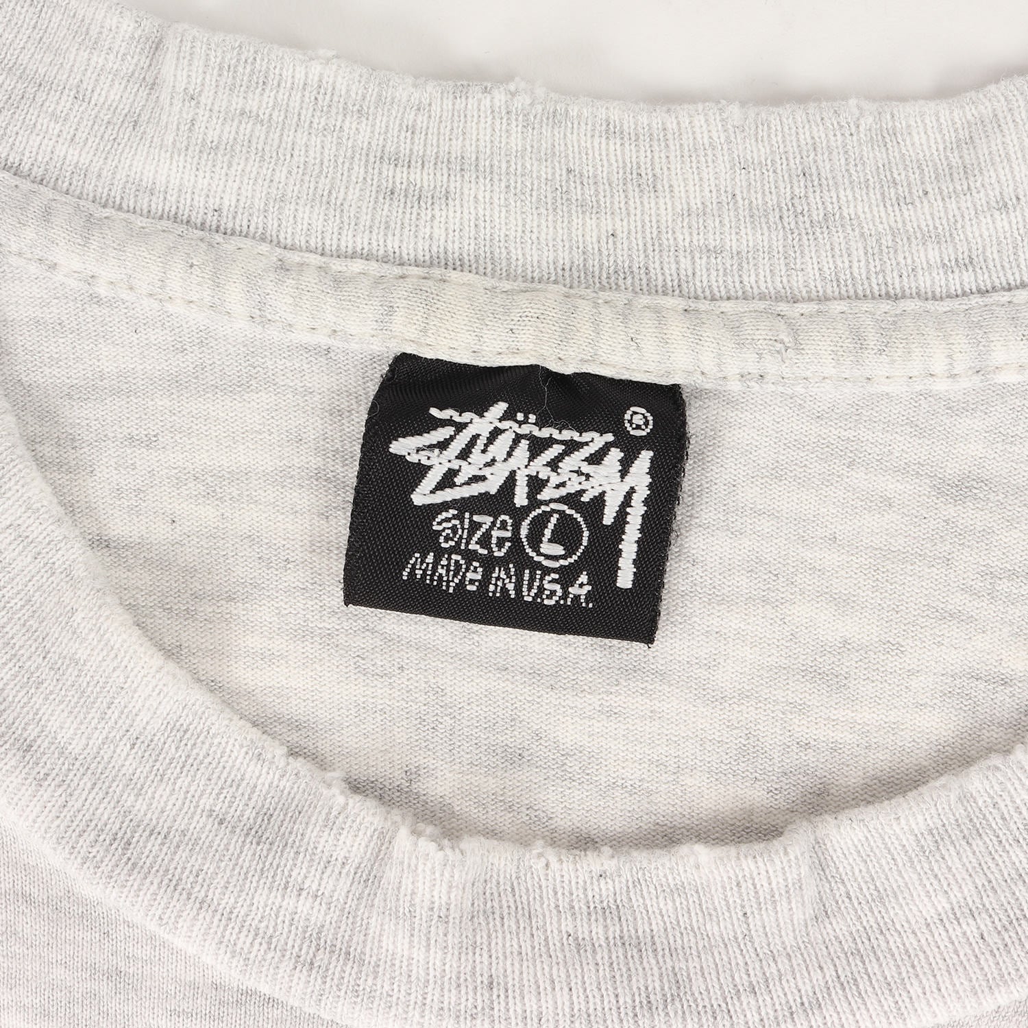 STUSSY (ステューシー) 80s OLD STUSSY 黒タグ ストックロゴ Tシャツ 