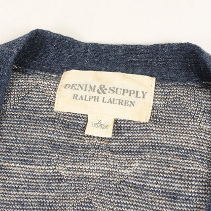 スター柄 コットン ニット カーディガン