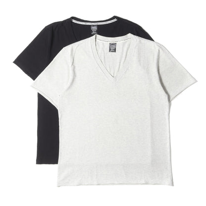 00s プレーン Vネック Tシャツ 2枚セット