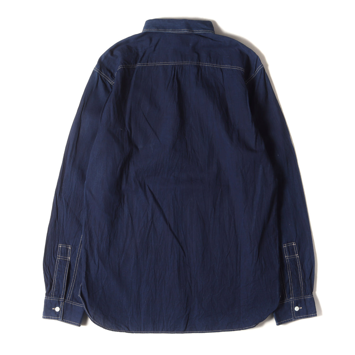 RRL (ダブルアールエル) チンスト付き インディゴ ポプリン プル 
