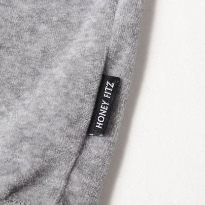 ブランドロゴ刺繍 ベロア パーカー(VELOUR HOODIE)