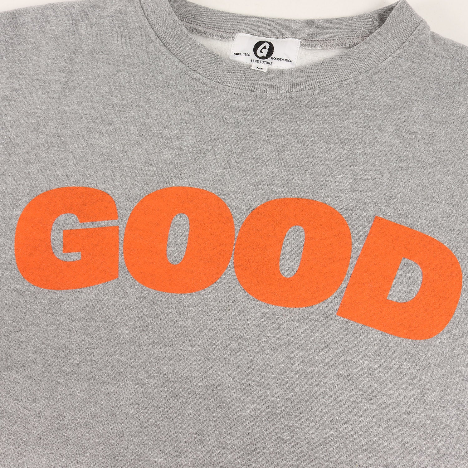 GOOD ENOUGH (グッドイナフ) GOODロゴ リバースウィーブ スウェット – ブランド古着の通販・買取 | BEEGLE by  Boo-Bee