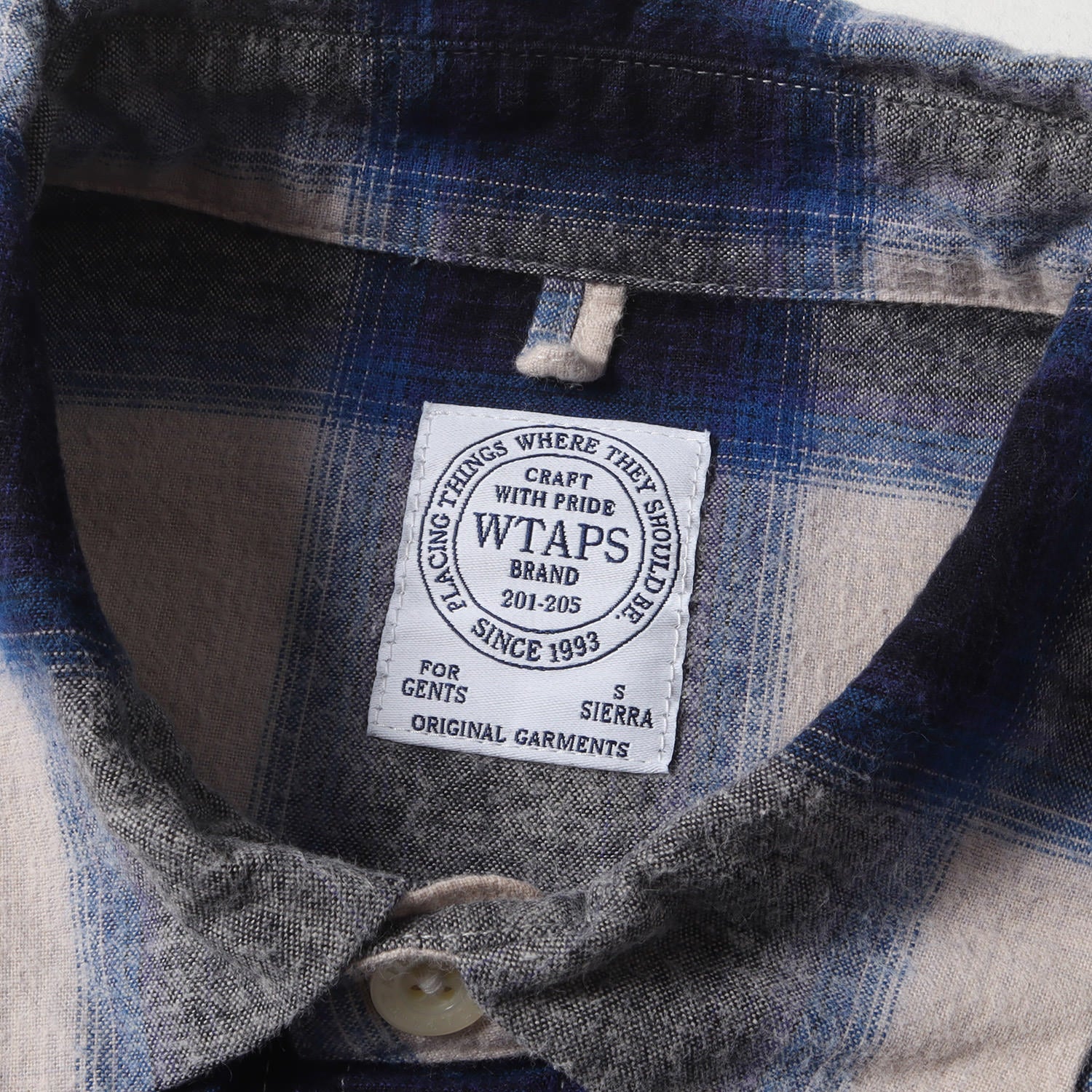 WTAPS (ダブルタップス) オンブレチェック フランネルシャツ(VATOS L/S