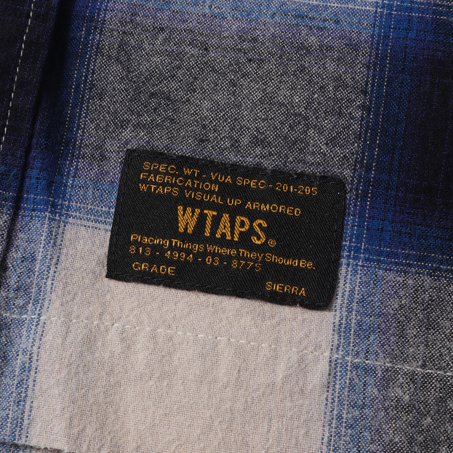 WTAPS (ダブルタップス) オンブレチェック フランネルシャツ(VATOS L/S
