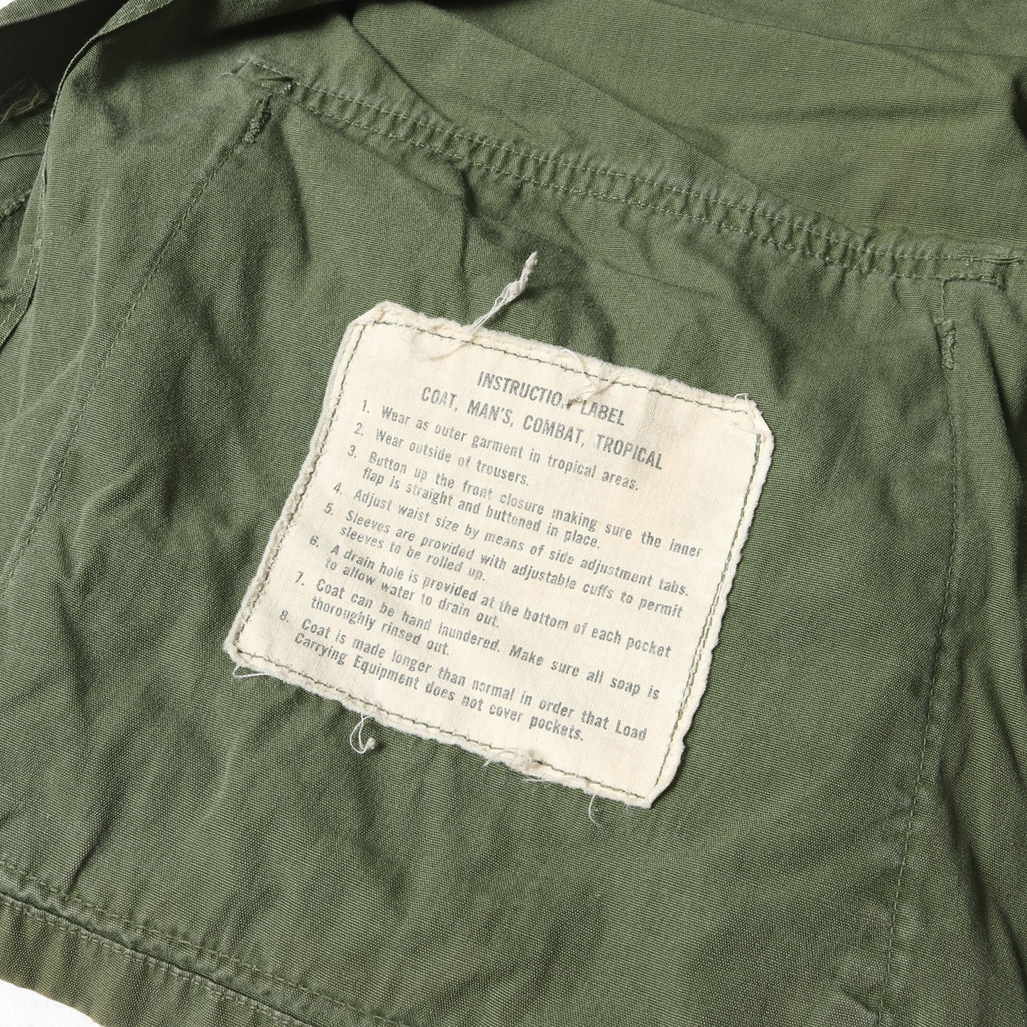 60s 米軍実物 1st ジャングル ファティーグ ジャケット(ナム戦モデル)
