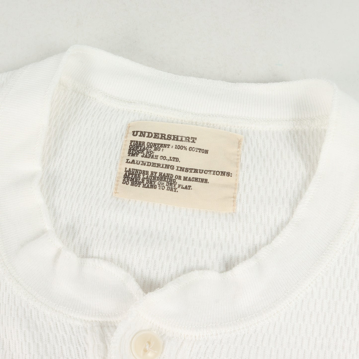 20AW ミリタリー ヘンリーネック サーマル Tシャツ(THERMAL S-SL HENLEY-NECK TEE)