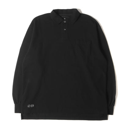 24SS オーバーサイズ ロングスリーブ 鹿の子 ポロシャツ(L/S POCKET BAGGY POLO)