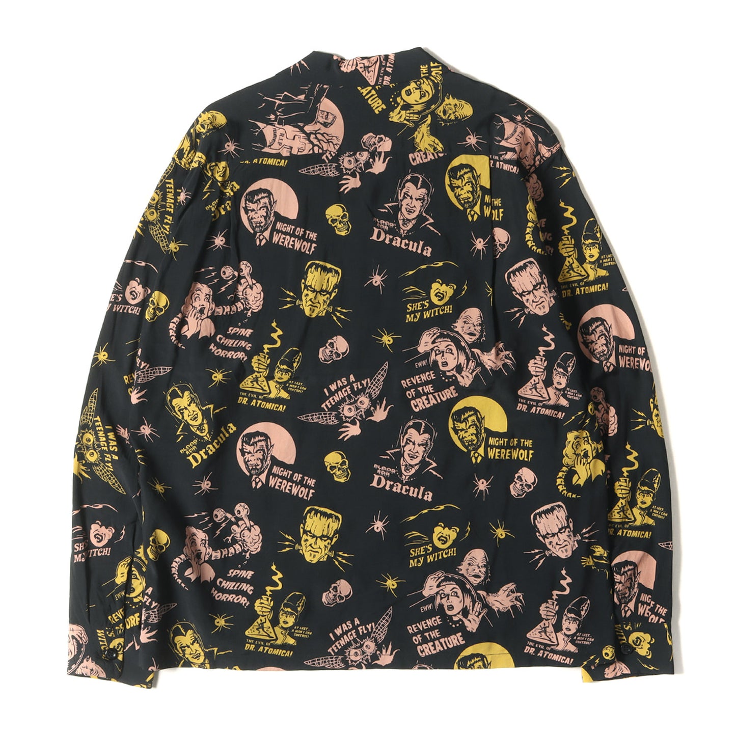 ×VINCE RAY ホラー アメコミ柄 オープンカラー レーヨン シャツ(HIGH DENSITY RAYON OPEN SHIRT “THE MONSTERS”)