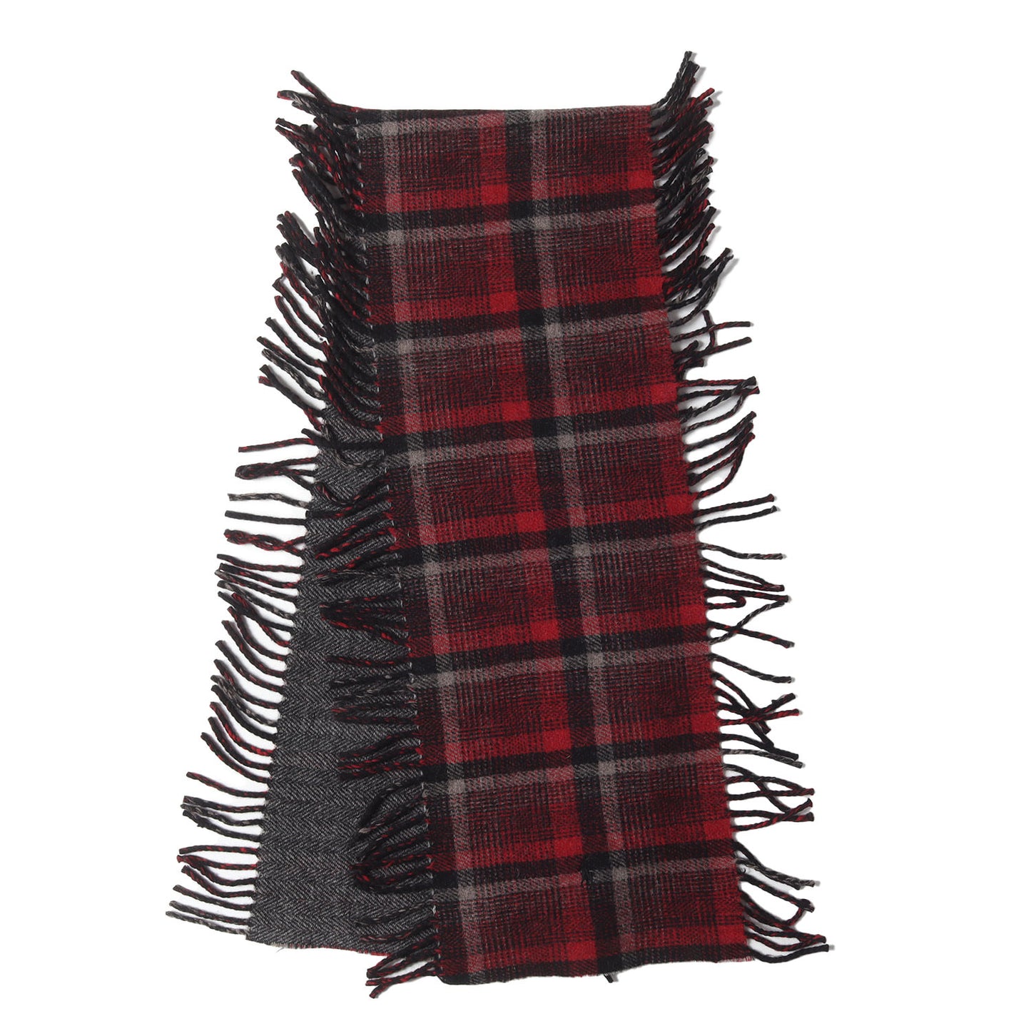 チェック ウール マフラー